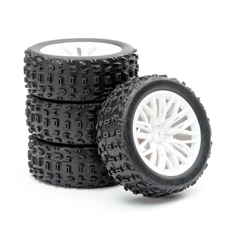 FASTRAX ARRMA GROM WHEEL/TYRE 1/18 SET (4PC) FTAR070W