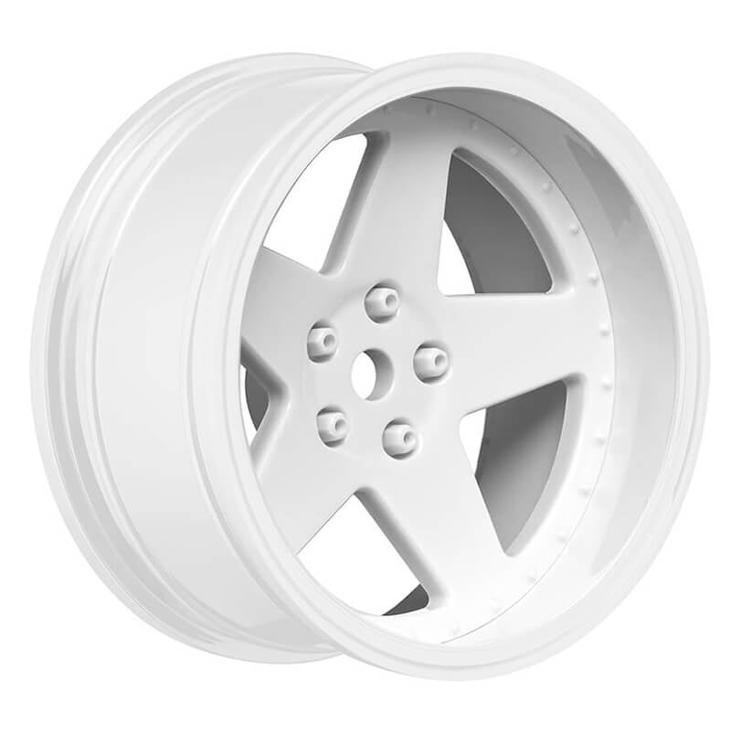 LOUISE RC 1/10 DRIFT 2468MM OFFSET 5-SPOKE WHEELS GLOSS WHITE