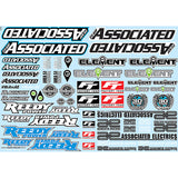 TEAM ASSOCIATED AE BRANDING DECAL SHEET
