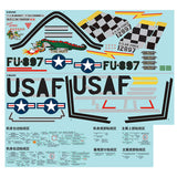 FMS 80MM F-86 SABRE THE HUFF STICKER