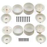 TEAM ASSOCIATED RC10T WIDE REAR AND NARROW FRONT WHEELS (3-PIECE) WHITE