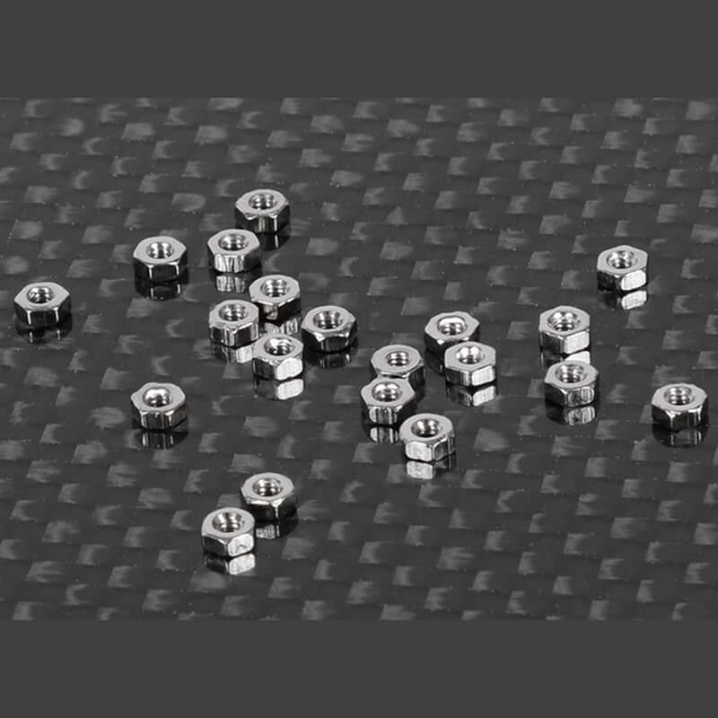 RC4WD REGULAR M1.6 NUTS (SILVER)