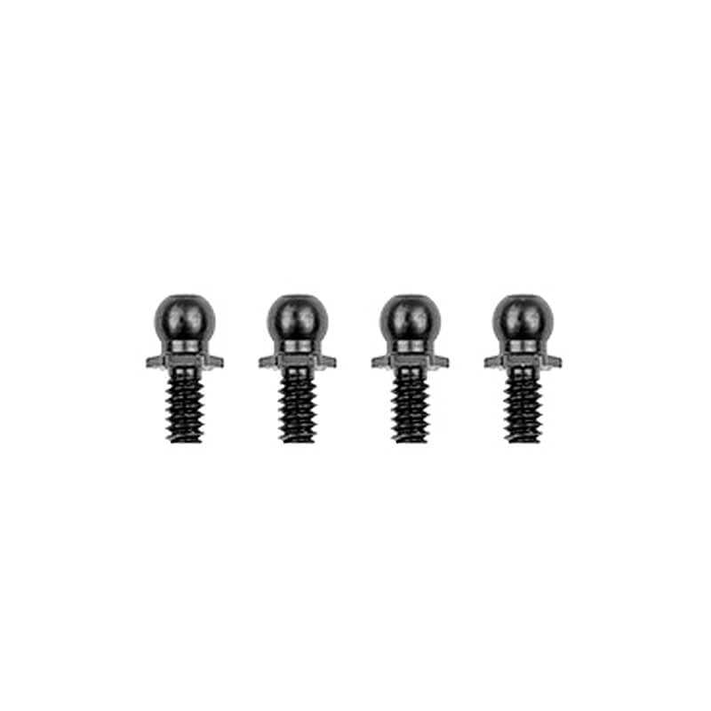 TEAM ASSOCIATED RC10 BALLSTUDS 5.3MM SHORT NECK BLACK