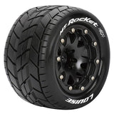 LOUISE RC MT-ROCKET 1/10 SOFT BEAD-LOCK/0 OFFSET HEX 12MM BLACK