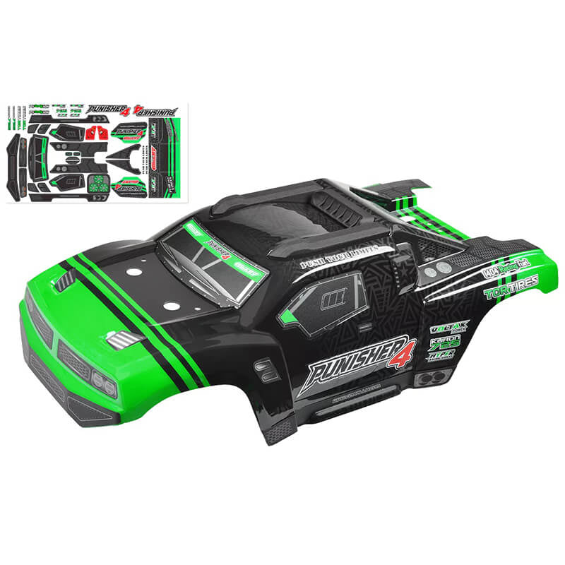 CORALLY POLYCARBONATE BODY CUT/PAINTED PUNISHER 4 GREEN