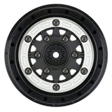 PROLINE RAID 2.2/3.0 Inch SILVER/ BLK BEADLOC 6x30 HEX SC WHEELS