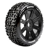 LOUISE RC B-MAZINGER 1/8 FR/RR SOFT HEX 17MM SPOKE BLACK