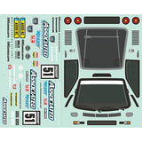 TEAM ASSOCIATED APEX 2 SPORT RALLY A550 DECAL SHEET