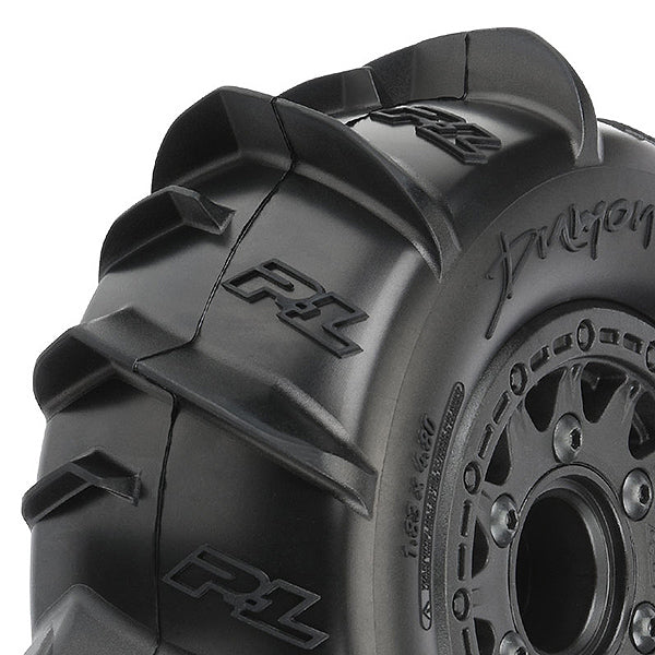 PROLINE DUMONT PADDLE SC TYRES ON BLACK RAID 6x30 WHEEL SLASH