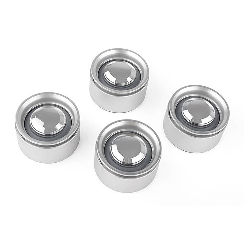 RC4WD STEAM ROLLER 1.55 Inch ALUMINIUM CAP WHEELS (4)