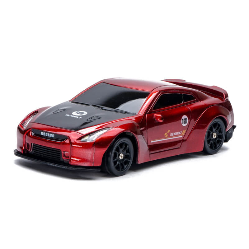 E-ZEE RC 1/43 LIGHTING GTR 4WD DRIFT CAR w/GYRO - RED EZ-8503ERD