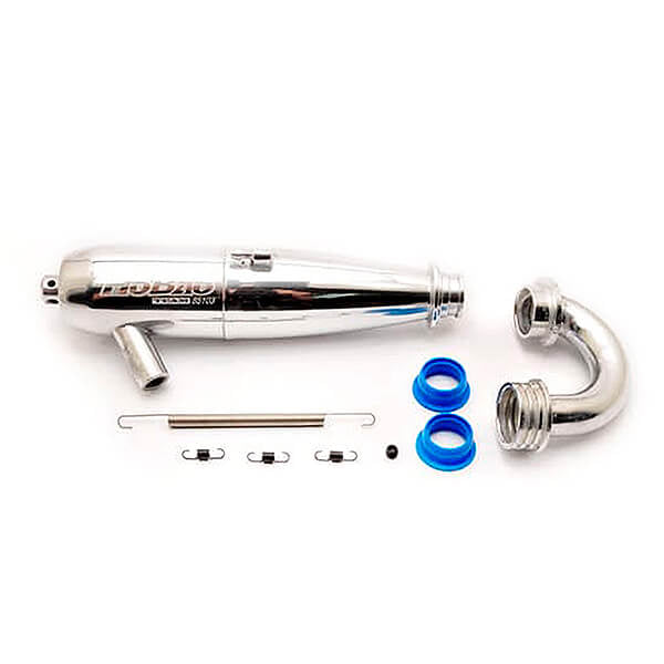 HOBAO HYPER VS2 INLINE MUFFLER EXHAUST PIPE / MANIFOLD SET