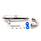 HOBAO HYPER VS2 INLINE MUFFLER EXHAUST PIPE / MANIFOLD SET