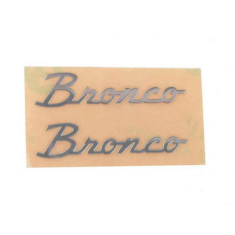 RC4WD SIDE METAL EMBLEM FOR AXIAL SCX10 III EARLY FORD BRONCO (SILVER)