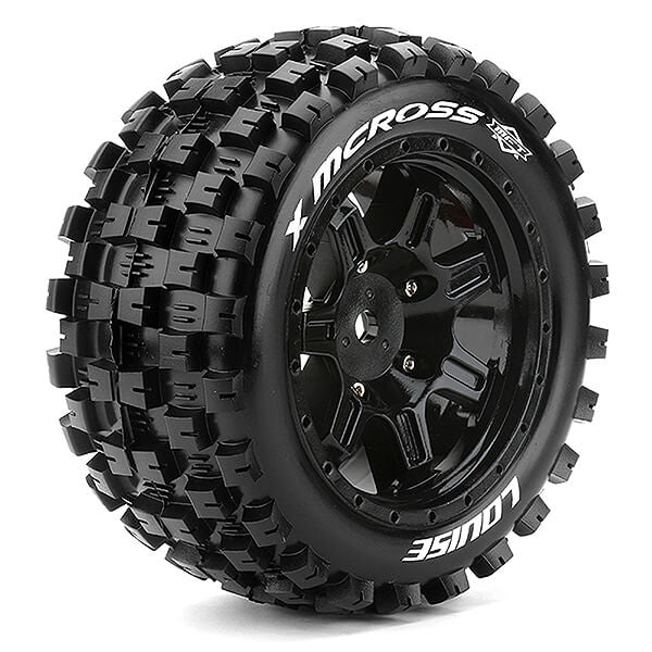 LOUISE RC X-MCROSS BLACK ARRMA KRATON 8S MOUNTED 24mm HEX