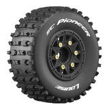 LOUISE RC SC-PIONEER 1/10 TYRE /BLACK RIM HEX 121417mm L-T3148SB