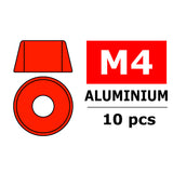 TEAM CORALLY ALUMINIUM WASHER FOR M4 SOCKET HEAD SCREWS O C-3214-40-5