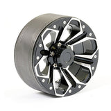 FASTRAX ALUMINUM BEADLOCK KYLO 1.9 WHEELS - BLACK (2PC)