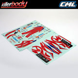KILLERBODY DENSO KOBELCO SARD RC F DECAL SHEET