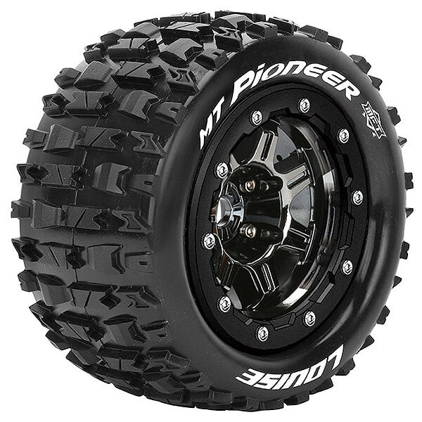 LOUISE RC MT-PIONEER T-MAXX SOFT 1/2 OFFSET HEX 17MM BLACK CHROME