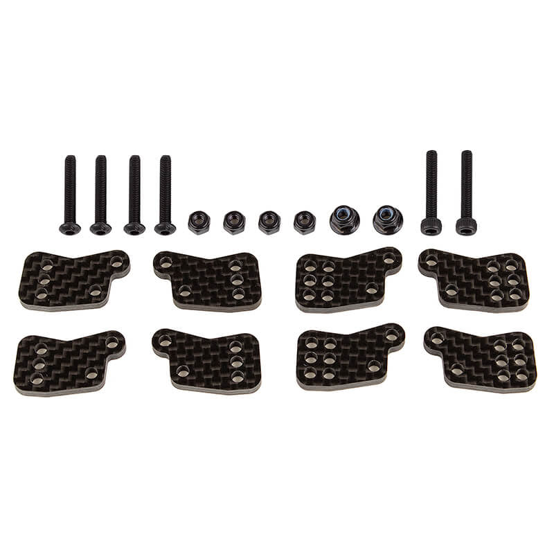 TEAM ASSOCIATED RC8B4.1/e FT REAR HUB TOWER SET CARBON