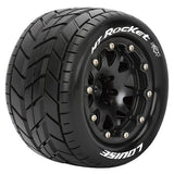 LOUISE RC MT-ROCKET 1/10 SOFT BEAD-LOCK/1/2 OFFSET HEX 12MM BLACK