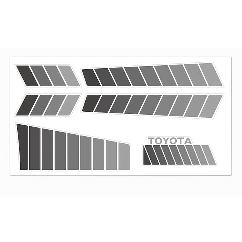 RC4WD TOYOTA 84-85 BODY DECALS (GREY)