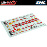 KILLERBODY GAINER TANAX GT-R NISMO R35 DECAL SHEET
