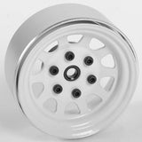 RC4WD STAMPED STEEL 1.7 Inch BEADLOCK WAGON WHEELS (WHITE)