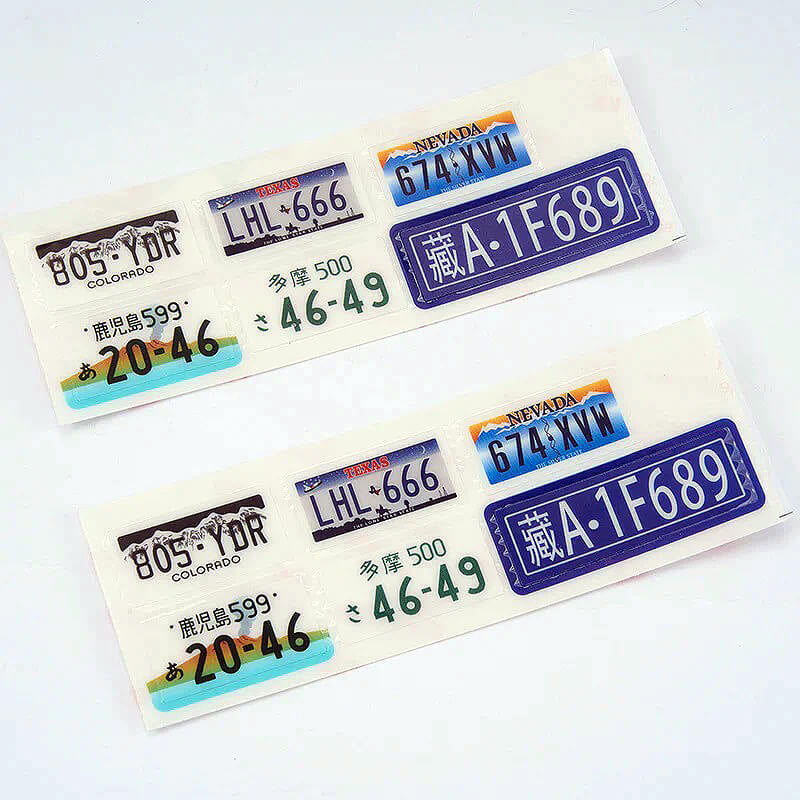FMS FCX10 11042 LOGO ANDLICENSE PLATE