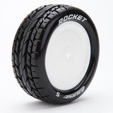 LOUISE RC E-ROCKET 1/10 4WD/FR SOFT KYOSHO HEX 12MM WHITE