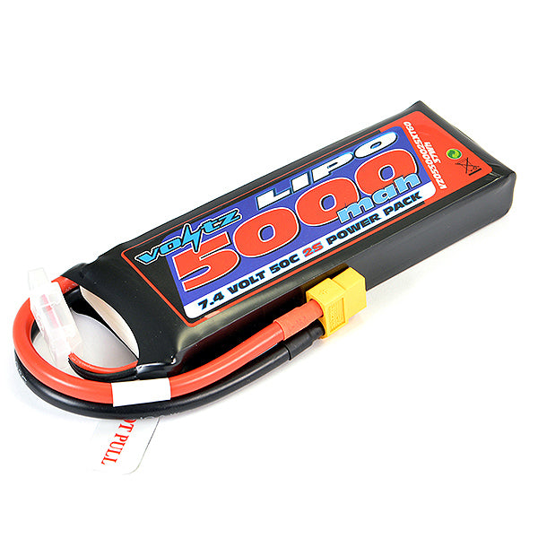 VOLTZ 5000mah 7.4V 50C LIPOBATTERY w/XT60