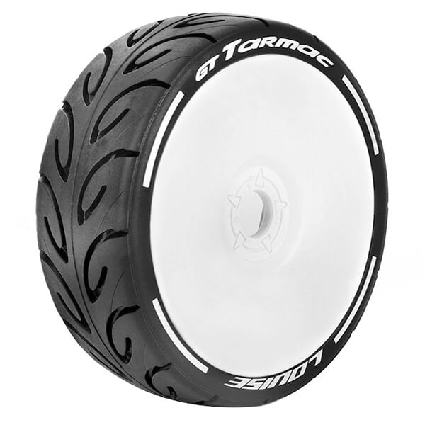 LOUISE RC GT-TARMAC 1/8 FR/RR SOFT HEX 17MM WHITE