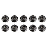 TEAM ASSOCIATED M5 LOCKNUTS FLANGED BLACK
