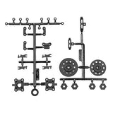 TEAM ASSOCIATED DC10 HUBS FRONT & REAR WHEEL HEX DISCS
