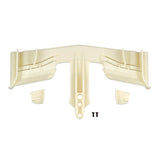 TEAM ASSOCIATED RC10F6 CLASSIC FRONT WING WHITE