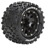 LOUISE RC MT-UPHILL 1/10 SOFT BEAD-LOCK/1/2 OFFSET HEX 12MM BLACK