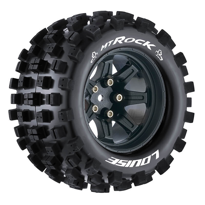 LOUISE RC MT-ROCK 1/10 SOFT H EX 14MM BLACK ARRMA GRANITE 4*