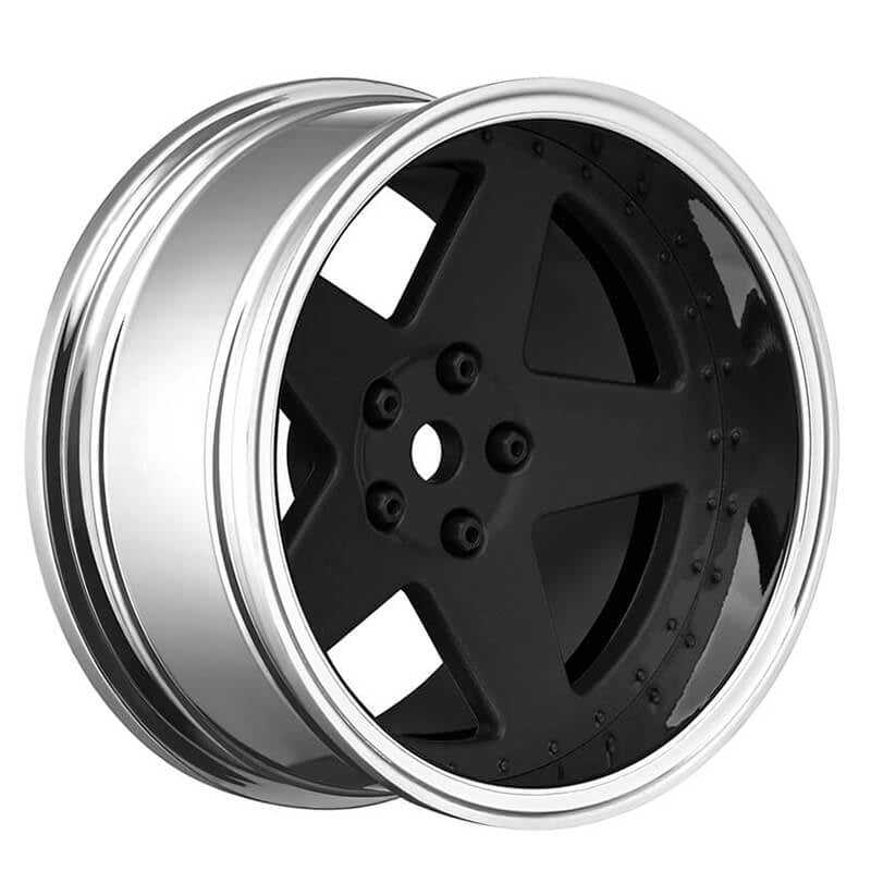 LOUISE RC 1/10 DRIFT 2468MM OFFSET 5-SPOKE WHEELS MATTE BLACK