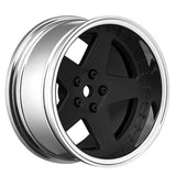 LOUISE RC 1/10 DRIFT 2468MM OFFSET 5-SPOKE WHEELS MATTE BLACK