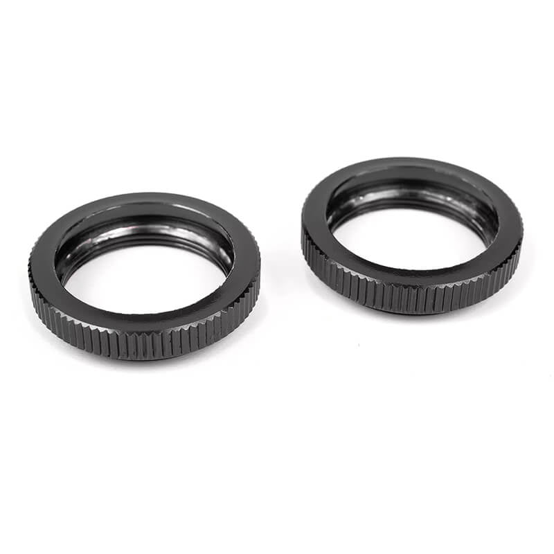 CORALLY SHOCK COLLAR ALUMINUMBLACK 2 PCS