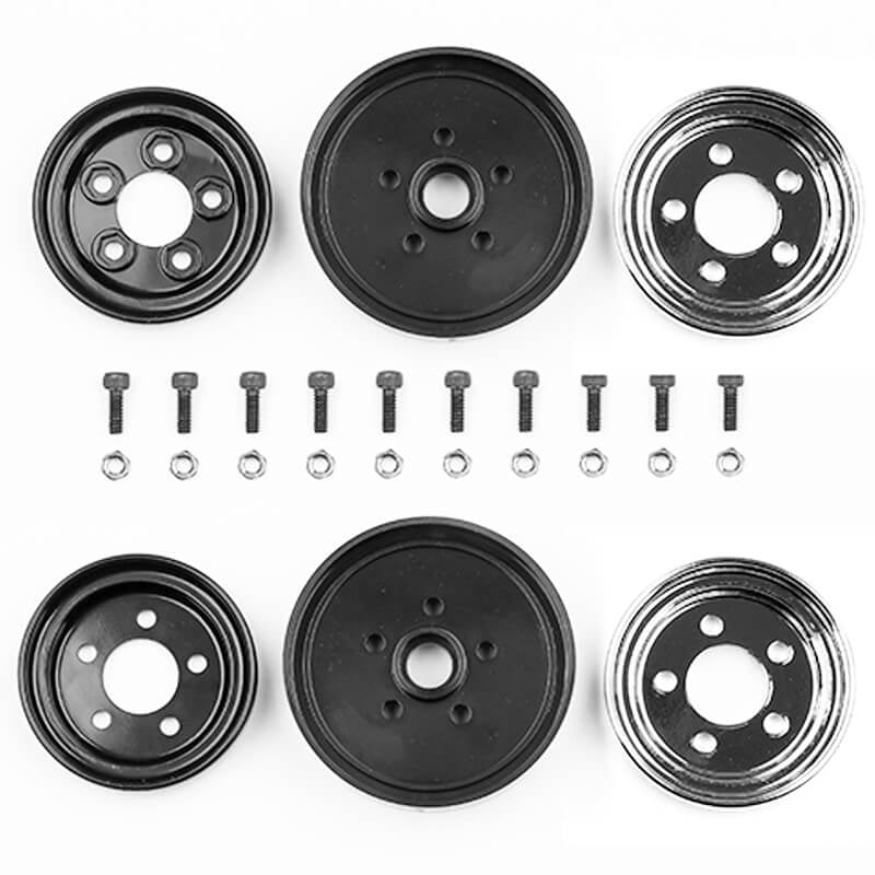 TEAM ASSOCIATED JAY HALSEYRC10 FRONT WHEELS CHROME
