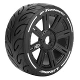 LOUISE RC GT-TARMAC 1/8 FR/RR SOFT HEX 17MM SPOKE BLACK