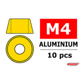 TEAM CORALLY ALUMINIUM WASHER FOR M4 SOCKET HEAD SCREWS O C-3214-40-0