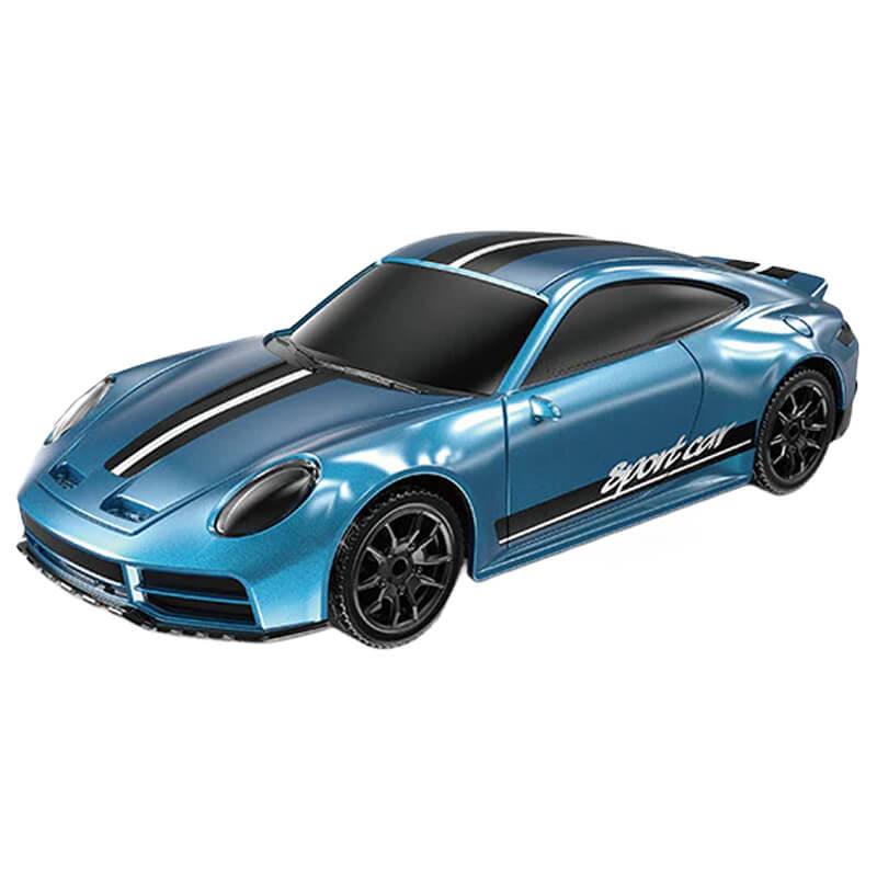 E-ZEE RC 1/43 LIGHTING STRASSE 4WD DRIFT CAR w/GYRO - BLUE EZ-8502EBL