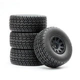 FASTRAX ARRMA MOJAVE WHEEL/TYRE 1/18 SET (4PC) FTAR071BK