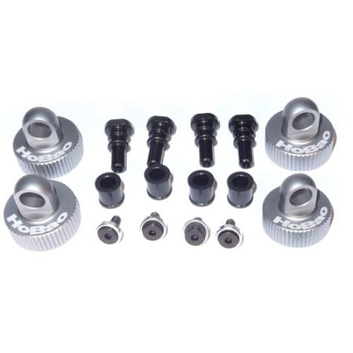 HoBao Hyper 9 Aluminium 1-Piece Shock Cap Set W/Hardware (4)