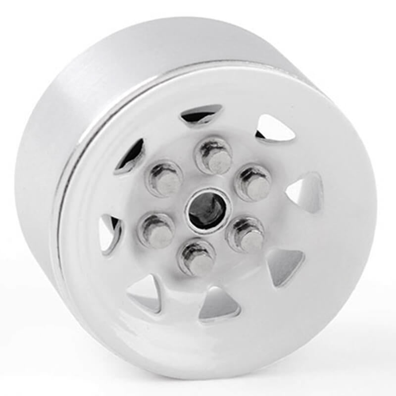 RC4WD STAMPED STEEL 0.7 STOCK BEADLOCK WHEELS (WHITE)