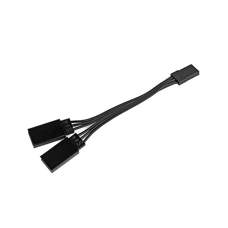 REEDY POWER RX/SERVO Y-CONNECTOR LEAD 95MM BLACK