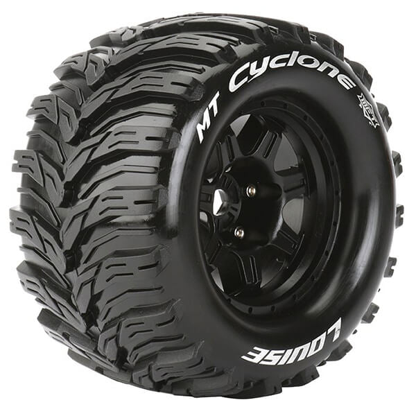 LOUISE RC MT-CYCLONE 1/8 SPORT 0 Inch OFFSET HEX 17MM BLACK